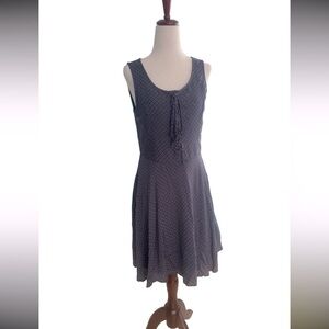 Doe & Rae Blue Sleeveless V-neck A-line Sundress Medium
